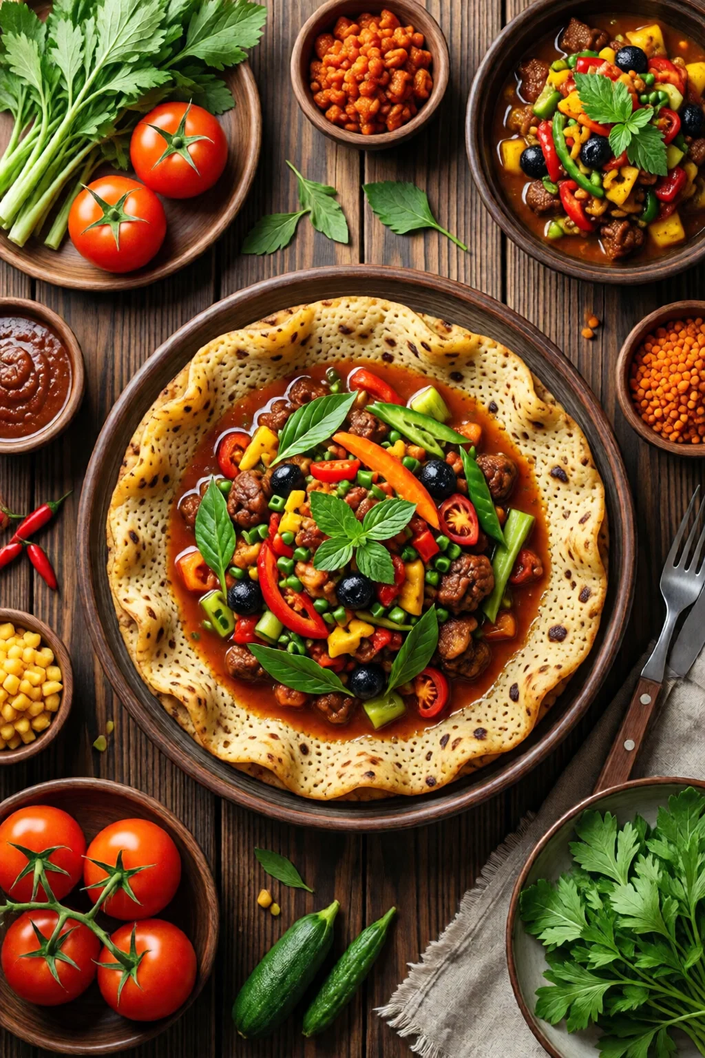 Ethiopian recipes traditional injera