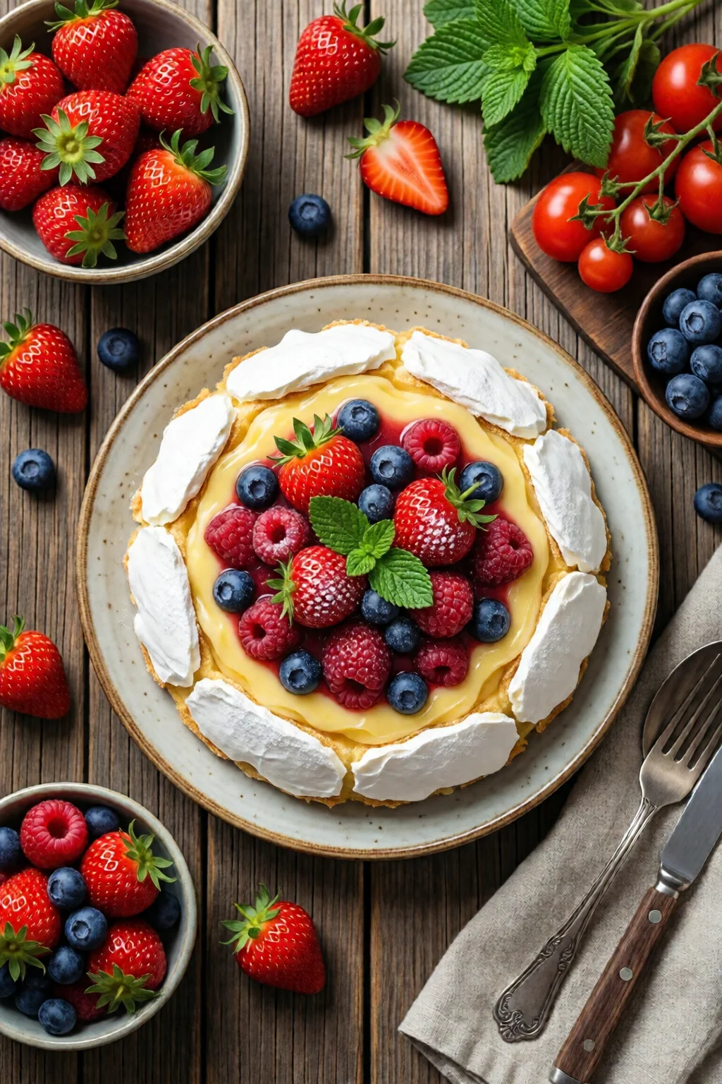 pavlova recipe with fresh berries