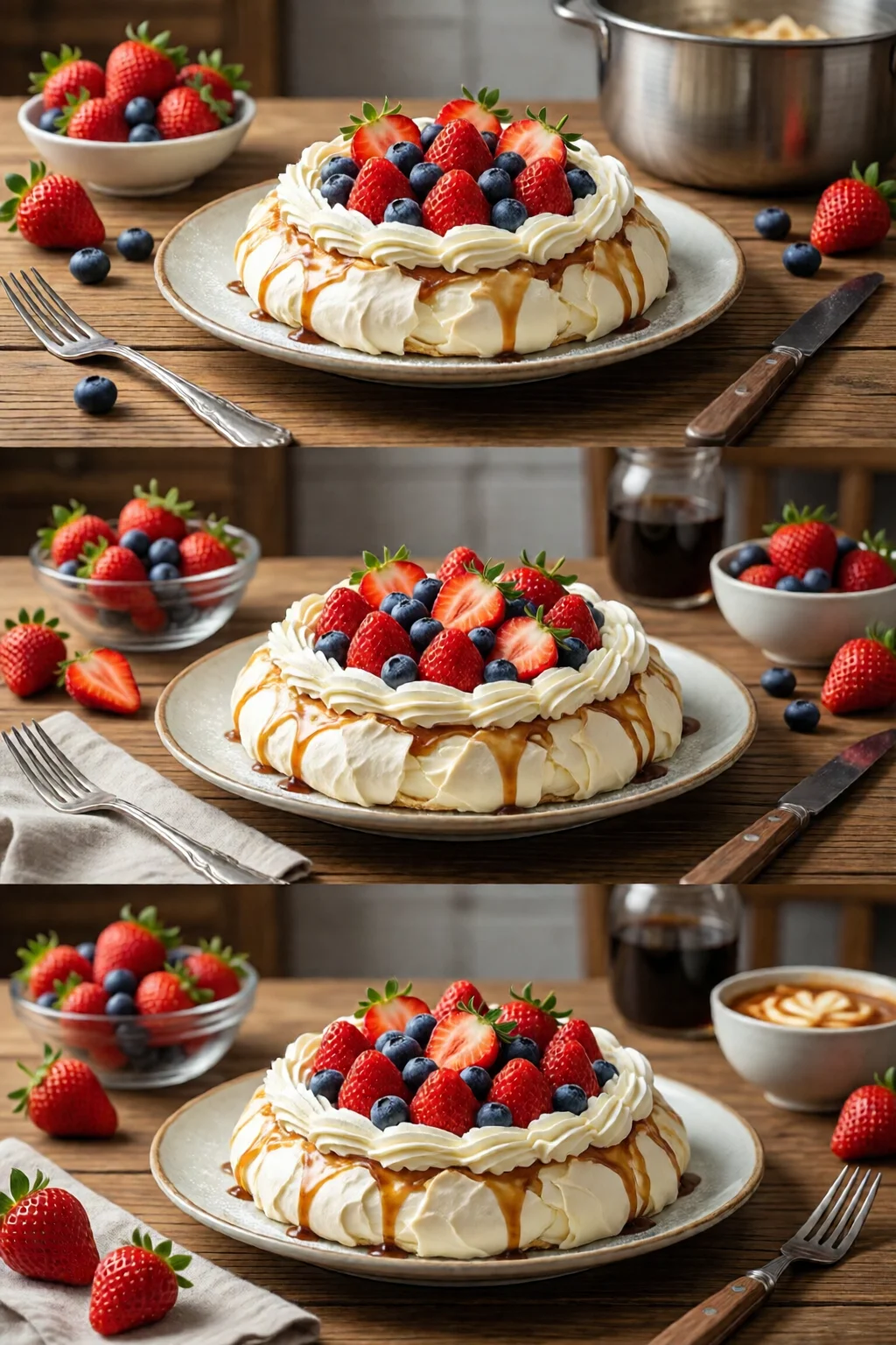 pavlova recipe with fresh berries