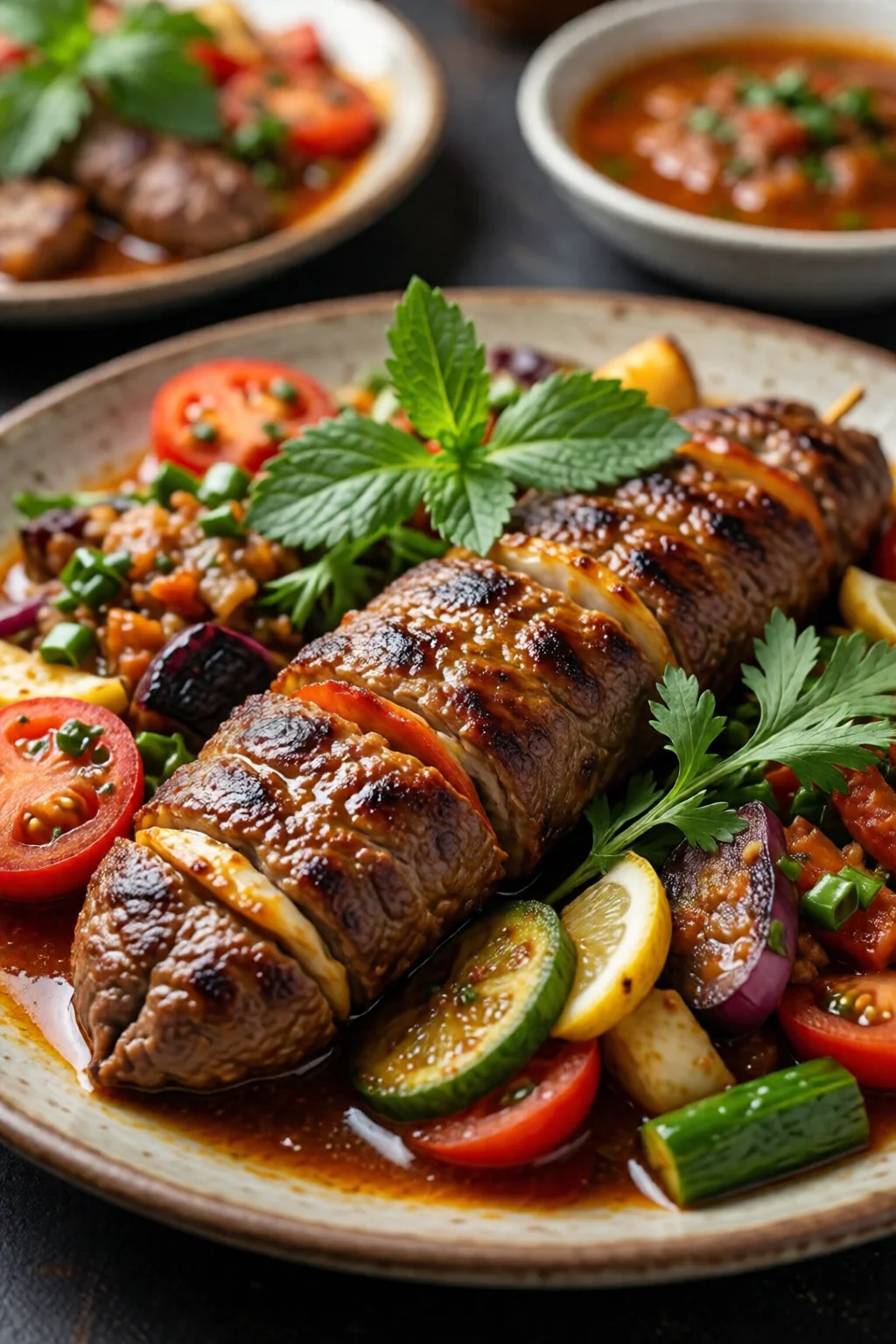 Turkish recipes kebab and meze