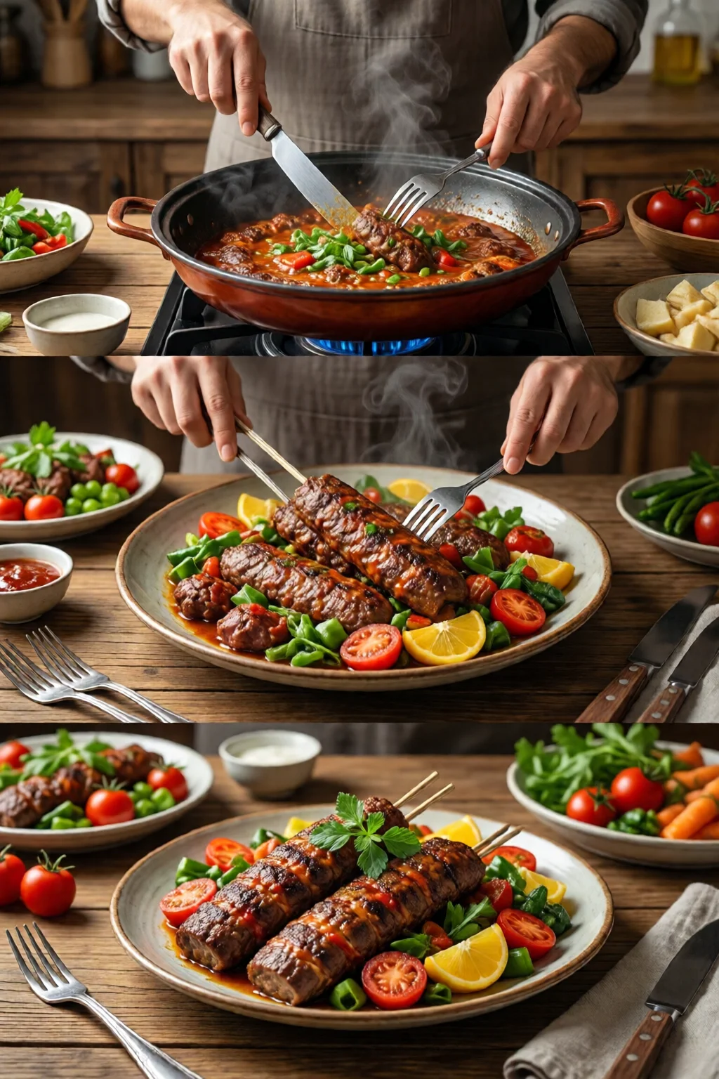 Turkish recipes kebab and meze