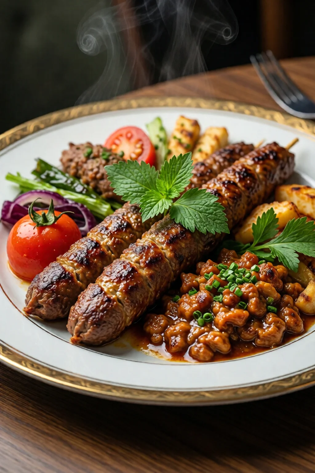 Turkish recipes kebab and meze